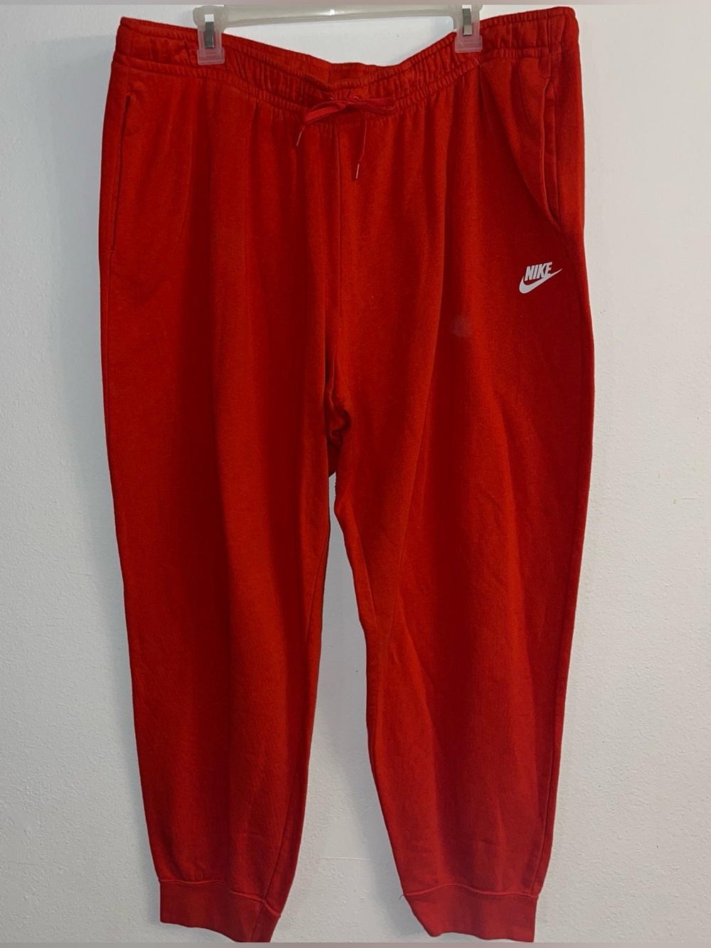 Red Nike joggers sweatpants XXL